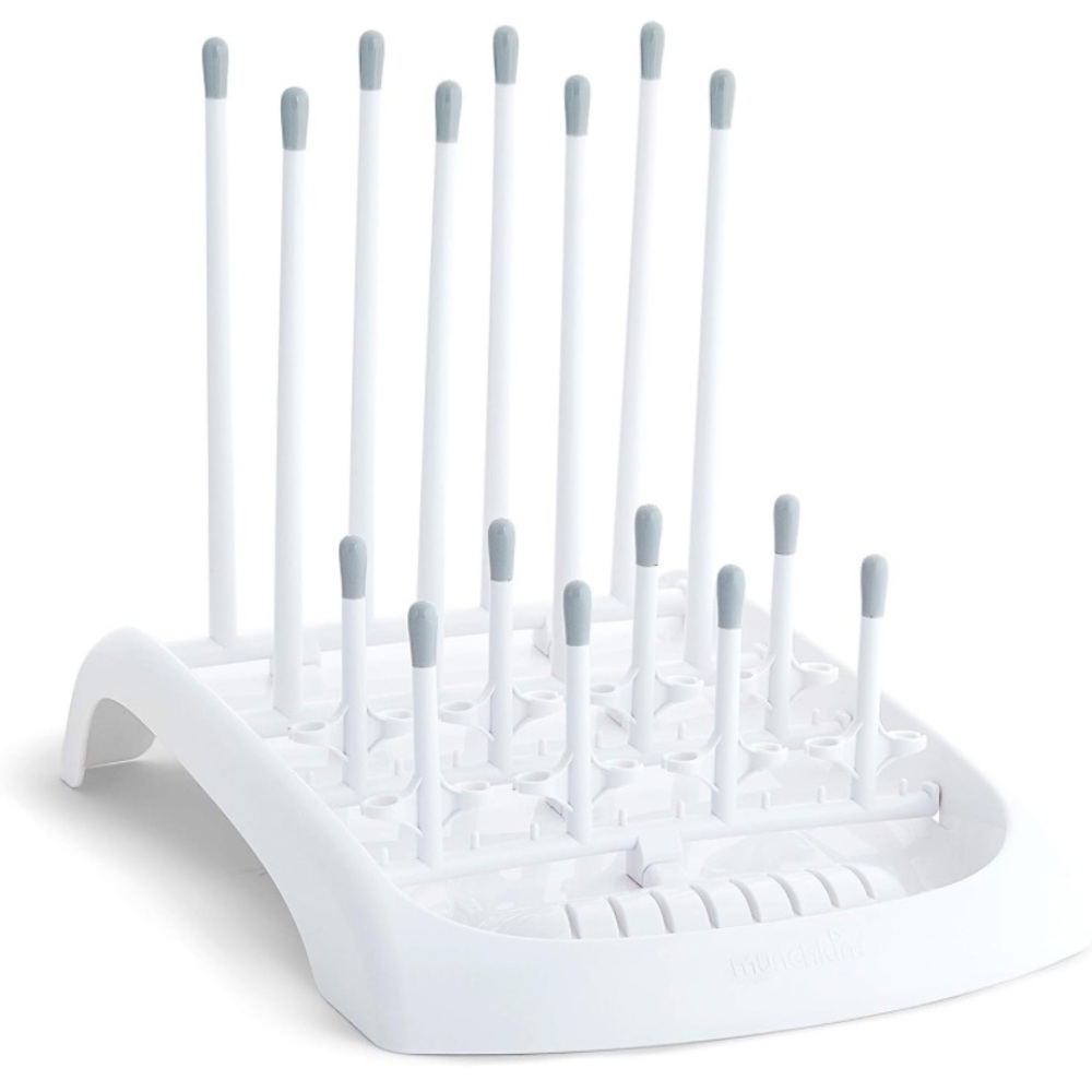 Munchkin Fold Baby Bottle Countertop Drying Rack, White